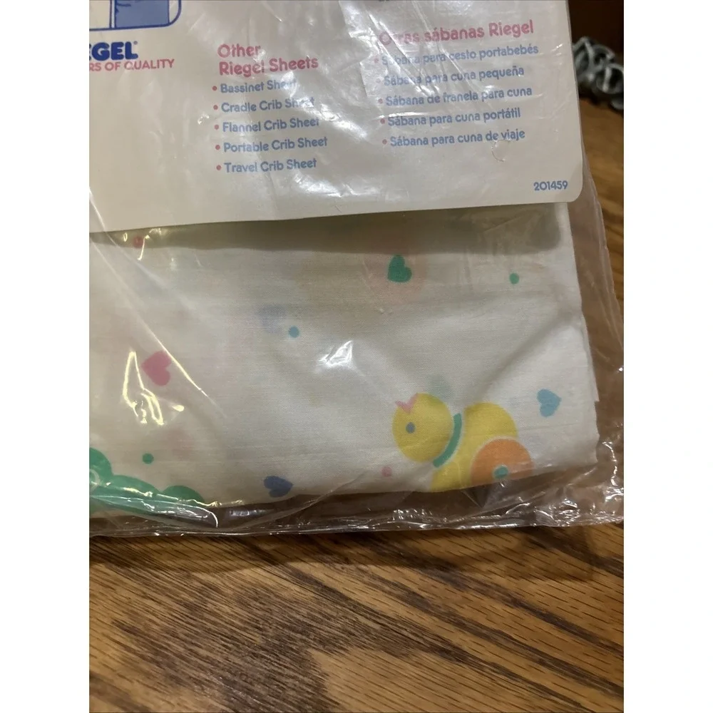 NEW VINTAGE RIEGEL STRETCH END CRIB‎ SHEET TODDLER BED COLORFUL ZOO ANIMALS USA
